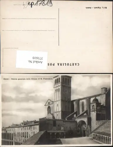 371610,Umbria Perugia Assisi Veduta generale delle Chiese di S. Francesco Kirche