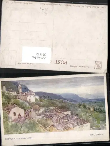 371612,Künstler AK Robert Charles Goff Umbria Perugia Assisi Teilansicht