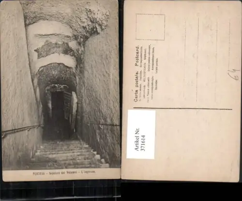 371614,Umbria Perugia Sepolcro di Volumni L'ingresso Stiege
