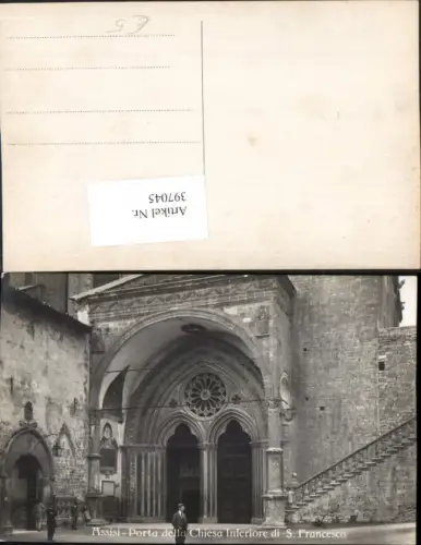397045,Umbria Perugia Assisi Porta della Chiesa Inferiore di S. Francesco Kirche