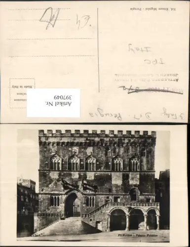 397049,Umbria Perugia Palazo Pubblico Gebäude