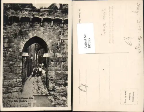 397053,Umbria Perugia Porta Etrusoa detta Arco della Mandorla Tor