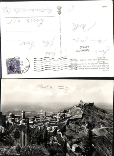 419322,Umbria Perugia Assisi Panorama parziale della Rocca Minore Totale Festung
