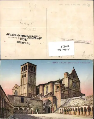419323,Umbria Perugia Assisi Basilica Patriarcale di S. Francesco Kirche