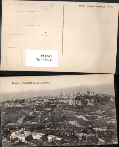 419334,Umbria Terni Orvieto Panorama Totale