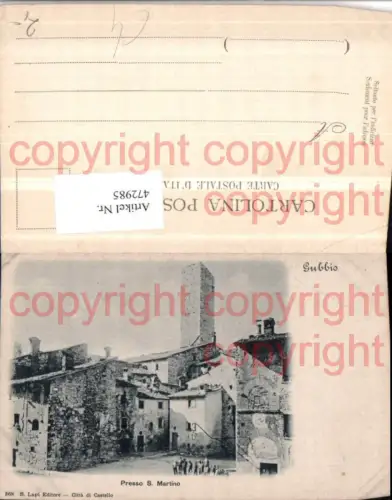 472985,Umbria Perugia Gubbio presso S. Martino Teilansicht