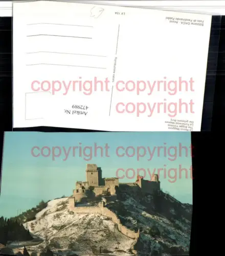472989,Umbria Perugia Assisi La Rocca Maggiore Burg