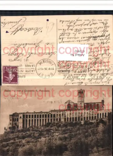 472992,Umbria Perugia Assisi Chiesa e Convento S. Francesco Kloster
