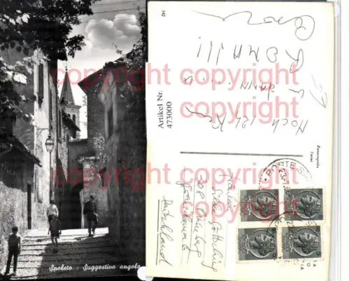 473000,Umbria Perugia Spoleto Suggestivo angolo Gasse Motiv