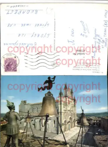 473004,Umbria Terni Orvieto Il Duomo dalla Torre di Maurizio Glocken Kirche
