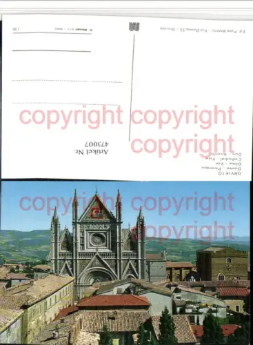 473007,Umbria Terni Orvieto Duomo Panorama Dom Kirche