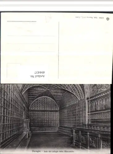 494437,Umbria Perugia Sala del Collegio della Mercanzia Innenansicht