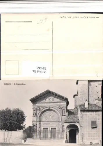 524968,Umbria Perugia S. Bernardino Kirche Portal