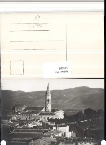 524993,Foto AK Umbria Perugia Panorama di S. Pietro Kirche