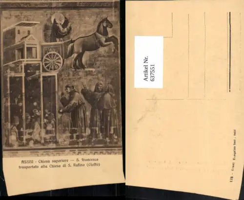 637551,Assisi Chiesa superiore S. Francesco trasportato alla Chiesa Umbria Italy