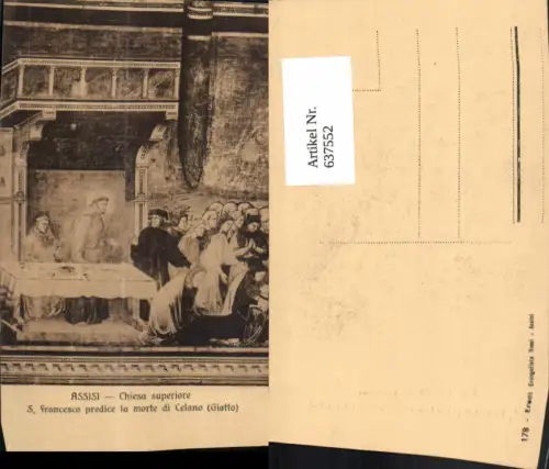 637552,Assisi Chiesa superiore S. Francesco predice la morte di Celano Umbria Italy