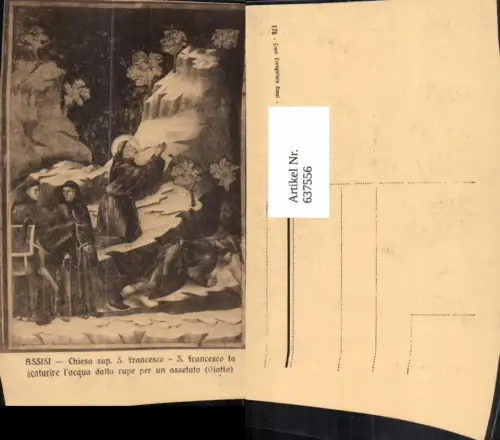 637556,Assisi Chiesa superiore S. Francesco fa scaturire l acqua Umbria Italy