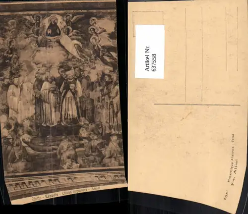 637558,Assisi Chiesa superiore S. Francesco Esequie Umbria Italy