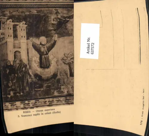 637572,Assisi Chiesa superiore S. Francesco rapito in estasi Umbria Italy