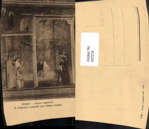 637574,Assisi Chiesa superiore S. Francesco resuscita una donna Umbria Italy