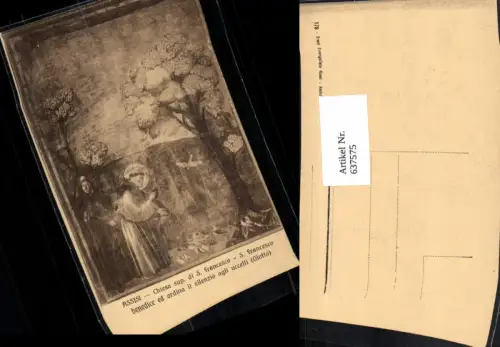 637575,Assisi Chiesa superiore S. Francesco benedice ed ordina il silenzio Umbria Italy