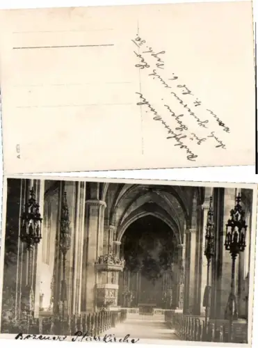 59132,FotoAK Bozen Pfarrkirche Innen 1930