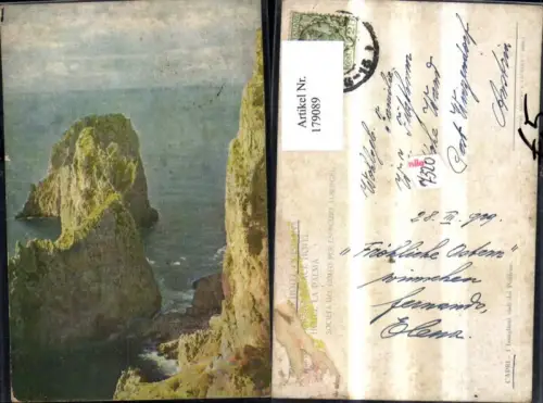 179089,Italien Capri Golf von Neapel I faraglioni visti dal Polifemo Felsen