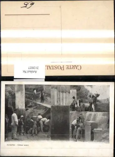 212027,Pompei Ultimi scavi Menschen b. Arbeiten