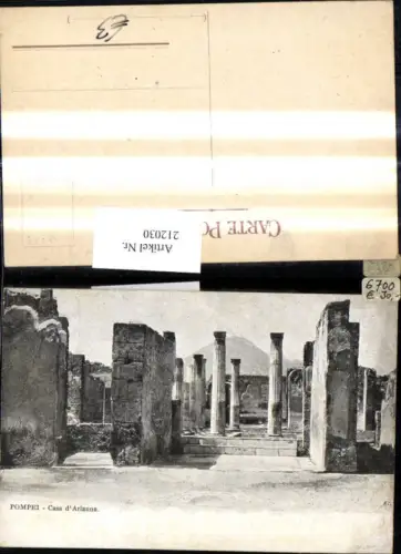 212030,Pompei Casa d'Arianna Säulen