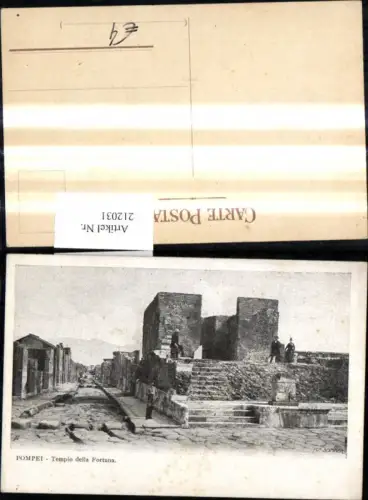 212031,Pompei Tempio della Fortuna Ruinen