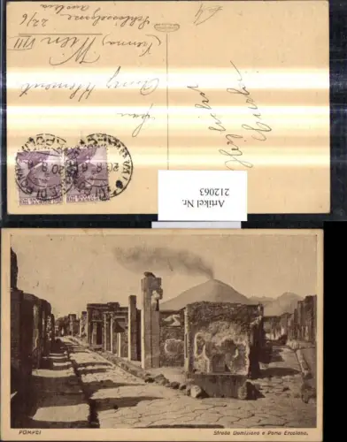 212063,Pompei Strada Domiziano e Porta Ercolano
