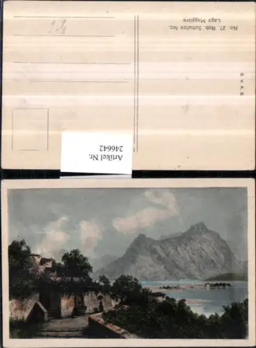 246642,Künstler AK Robert Schultze Lago Maggiore Partie
