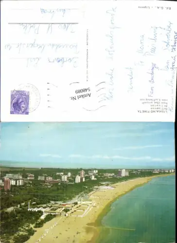 548089,Italy Fliegeraufnahme Lignano Pineta