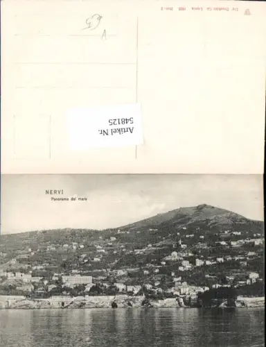 548125,Italy Nervi Panorama dal mare pub Dr. Trenkler Ner. 3