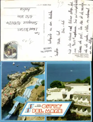 548158,Italy Terrasini Palermo Hotel Villaggio Wasserrutsche