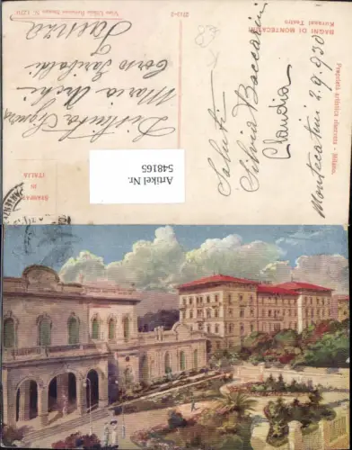 548165,Italy tolle Künstler AK Guerre Bagni di Montecatini Theater