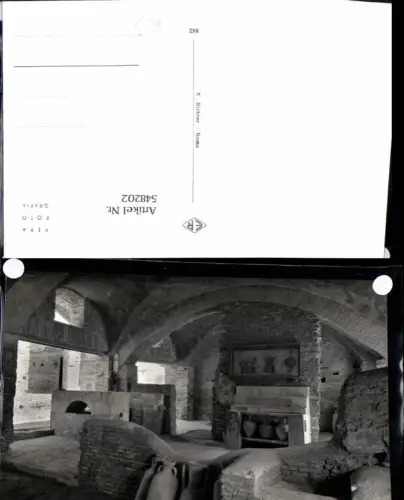 548202,Italy Ostia Interno di un Antico Bar Thermopolium Archäologie