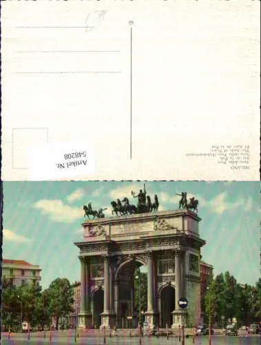 548208,Italy Mailand Milano Arca della Pace Oldtimer Auto