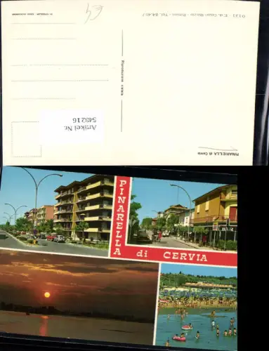 548216,Italy Pinarella di Cervia Bar Hotels Straßenansicht