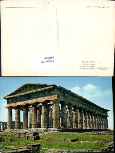 548228,Italy Paestum Templo di Nettuno Neptun Tempel
