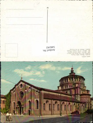 548242,Italy Mailand Milano Santa Maria delle Grazie Kirche