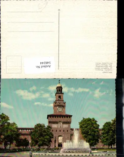 548244,Italy Milano Mailand Sforza Castle