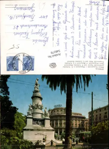 548279,Italy Genova Genua Monumento Christoph Colombo Kolumbus