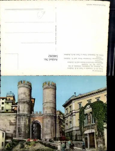 548282,Italy Genova Genua casa di C. Colombo Torri di S. Andrea