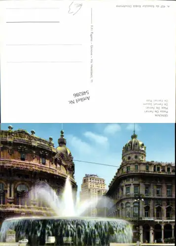 548286,Italy Genova Genua Piazza de Ferrari