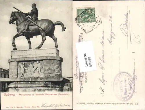 548480,Italy Padova Monumento al Generale Gattamelata Donatello