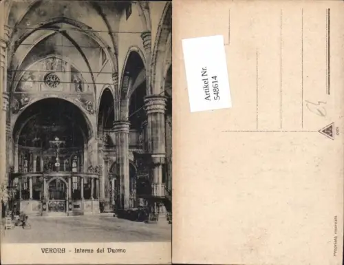 548614,Italy Verona Duomo Interno