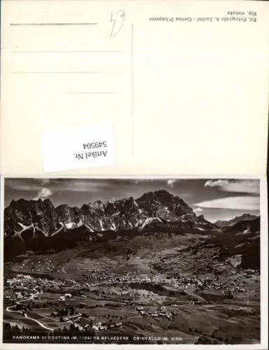 549504,Italy Cortina Ampezzo da Belvedere Monte Cristallo