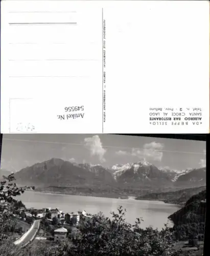 549556,Italy Belluno Santa Croce al Lago Da Beppe Sello Albergo Bar Ristorante