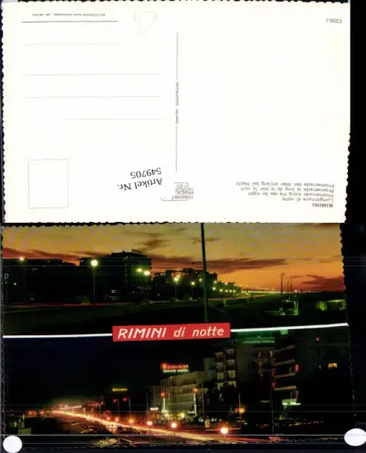 549705,Italy Rimini di notte bei nacht Savoir Hotel